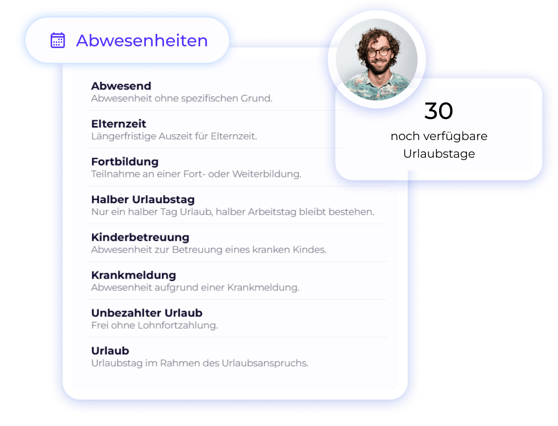 Zeiterfassung Abwesenheiten