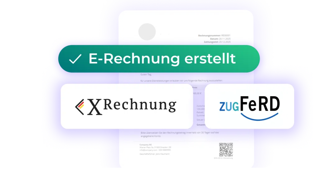 Features 5 E Rechnung Zugferd XRechnung v6 E Rechnung Zugferd XRechnung v6